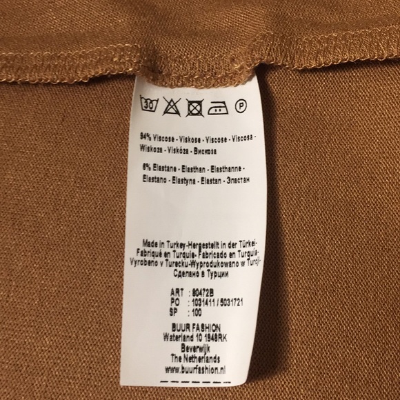 Basic By Yest Yessica Short Cardigan Sweater New Brown 80472B Size 12 - Picture 13 of 14